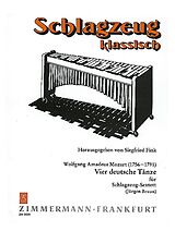 Wolfgang Amadeus Mozart Notenblätter 4 deutsche Tänze für