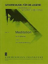 Siegfried Behrend Notenblätter Meditation für 5 Gitarren