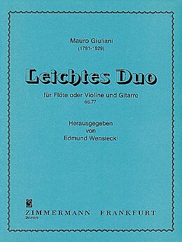 Mauro Giuliani Notenblätter Leichtes Duo op.77