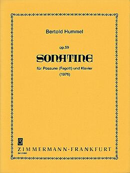 Bertold Hummel Notenblätter Sonatine op.59