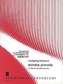 Wolfgang Hofmann Notenblätter Sonata piccola für Flöte