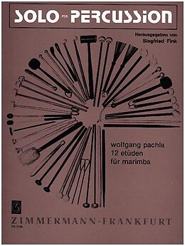W. Pachla Notenblätter 12 Etüden - für Marimba