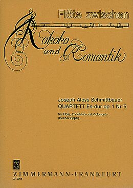 Joseph Aloys Schmittbaur Notenblätter Quartett Es-Dur op.1,5