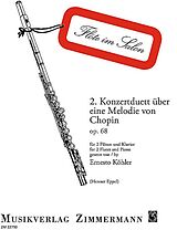 Ernesto Köhler Notenblätter Konzertduett Nr.2 op.68 über eine Melodie von Chopin