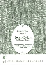 Leonardo Vinci Notenblätter Sonate D-Dur