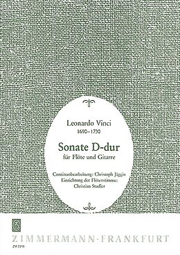 Leonardo Vinci Notenblätter Sonate D-Dur