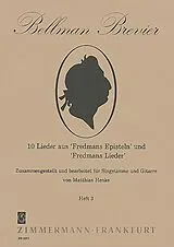 Carl Michael Bellman Notenblätter 10 Lieder aus Fredmans Episteln und Fredmans Lieder