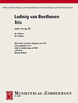 Ludwig van Beethoven Notenblätter Trio nach op.87 - für 3 Flöten