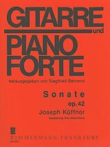 Joseph Küffner Notenblätter Sonate op.42