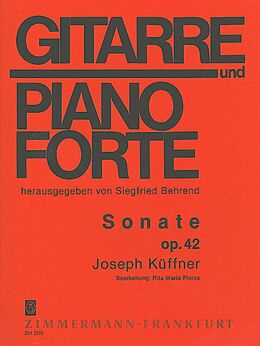 Joseph Küffner Notenblätter Sonate op.42