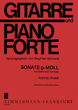 Antonio Vivaldi Notenblätter Sonate g-Moll