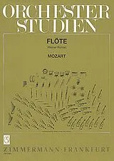 Wolfgang Amadeus Mozart Notenblätter Orchesterstudien für Flöte