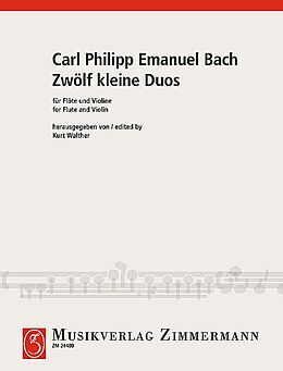 Carl Philipp Emanuel Bach Notenblätter 12 kleine Duos