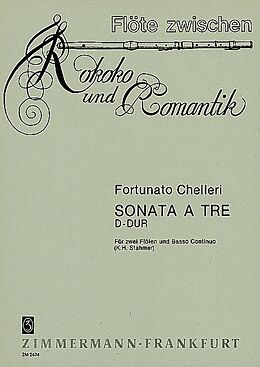 Fortunato Chelleri Notenblätter Sonata à tre D-Dur