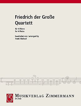 Der Grosse Friedrich II. Notenblätter Quartett