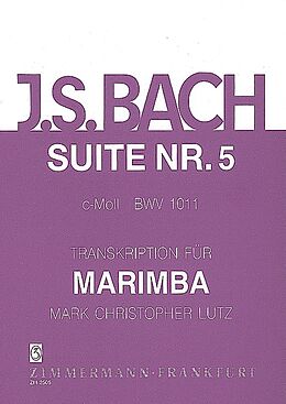 Johann Sebastian Bach Notenblätter Suite c-Moll Nr.5 BWV1011