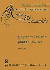 Bartolommeo Campagnoli Notenblätter Duett A-Dur Nr.2