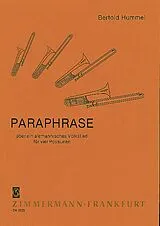 Bertold Hummel Notenblätter Paraphrase über ein alemannisches Volkslied op.59c