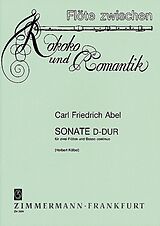 Karl Friedrich Abel Notenblätter Sonate D-Dur