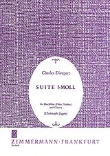 Charles Francois Dieupart Notenblätter Suite f-Moll für Blockflöte und
