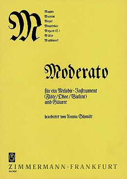  Notenblätter Moderato für Oboe und Gitarre