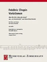 Frédéric Chopin Notenblätter Variationen über Non piu mesta aus