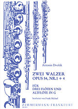 Antonin Dvorak Notenblätter 2 Walzer aus op.54 - für 3 Flöten
