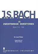 Johann Sebastian Bach Notenblätter 15 Zweistimmige Inventionen BWV772-786