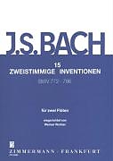Johann Sebastian Bach Notenblätter 15 zweistimmige Inventionen BWV772-786