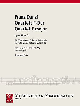 Franz Danzi Notenblätter Quartett F-Dur op.56,3