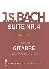 Johann Sebastian Bach Notenblätter Suite Nr.4 BWV1010