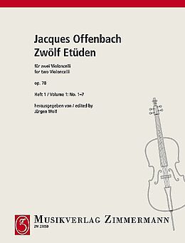Jacques Offenbach Notenblätter 12 Etüden op.78 Band 1 (Nr.1-7)