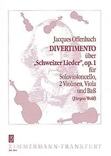 Jacques Offenbach Notenblätter Divertimento über Schweizer Lieder op.1