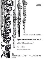 Johann Friedrich Klöffler Notenblätter Quartetto concertante Nr.6