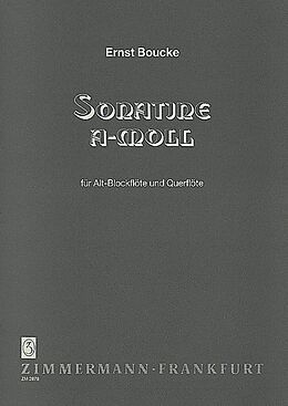 Ernst Boucke Notenblätter Sonatine a-Moll