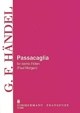 Georg Friedrich Händel Notenblätter Passacaglia