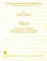 Giuseppe Giuliano Notenblätter Trio G-Dur