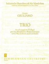 Giuseppe Giuliano Notenblätter Trio G-Dur