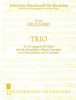 Giuseppe Giuliano Notenblätter Trio G-Dur