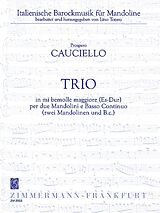 Prospero Cauciello Notenblätter Trio Es-Dur für 2 Mandolinen und Bc