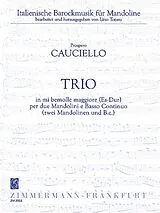 Prospero Cauciello Notenblätter Trio Es-Dur für 2 Mandolinen und Bc