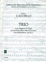 Prospero Cauciello Notenblätter Trio C-Dur für 2 Mandolinen und Bc