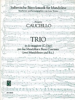 Prospero Cauciello Notenblätter Trio C-Dur für 2 Mandolinen und Bc