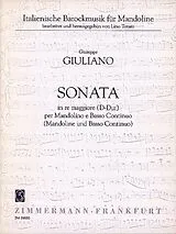 Giuseppe Giuliano Notenblätter Sonate D-Dur