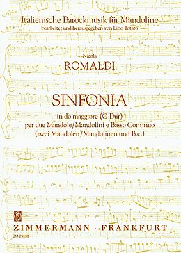 Nicolo Romaldi Notenblätter Sinfonia C-Dur