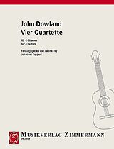 John Dowland Notenblätter 4 Quartette