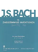 Johann Sebastian Bach Notenblätter 15 Zweistimmige Inventionen (BWV772 -786)