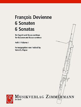 Francois Devienne Notenblätter 6 Sonaten Band 1