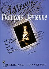 Francois Devienne Notenblätter 6 Sonaten Band 2
