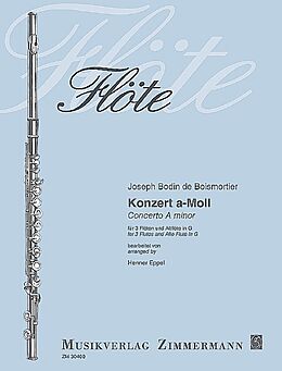 Joseph Bodin de Boismortier Notenblätter Konzert a-Moll für